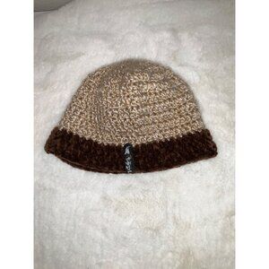TOPI Oatmeal Top Two-Toned Hat, Crocheted Beanie, Super Soft, Plush Chenille, Ha
